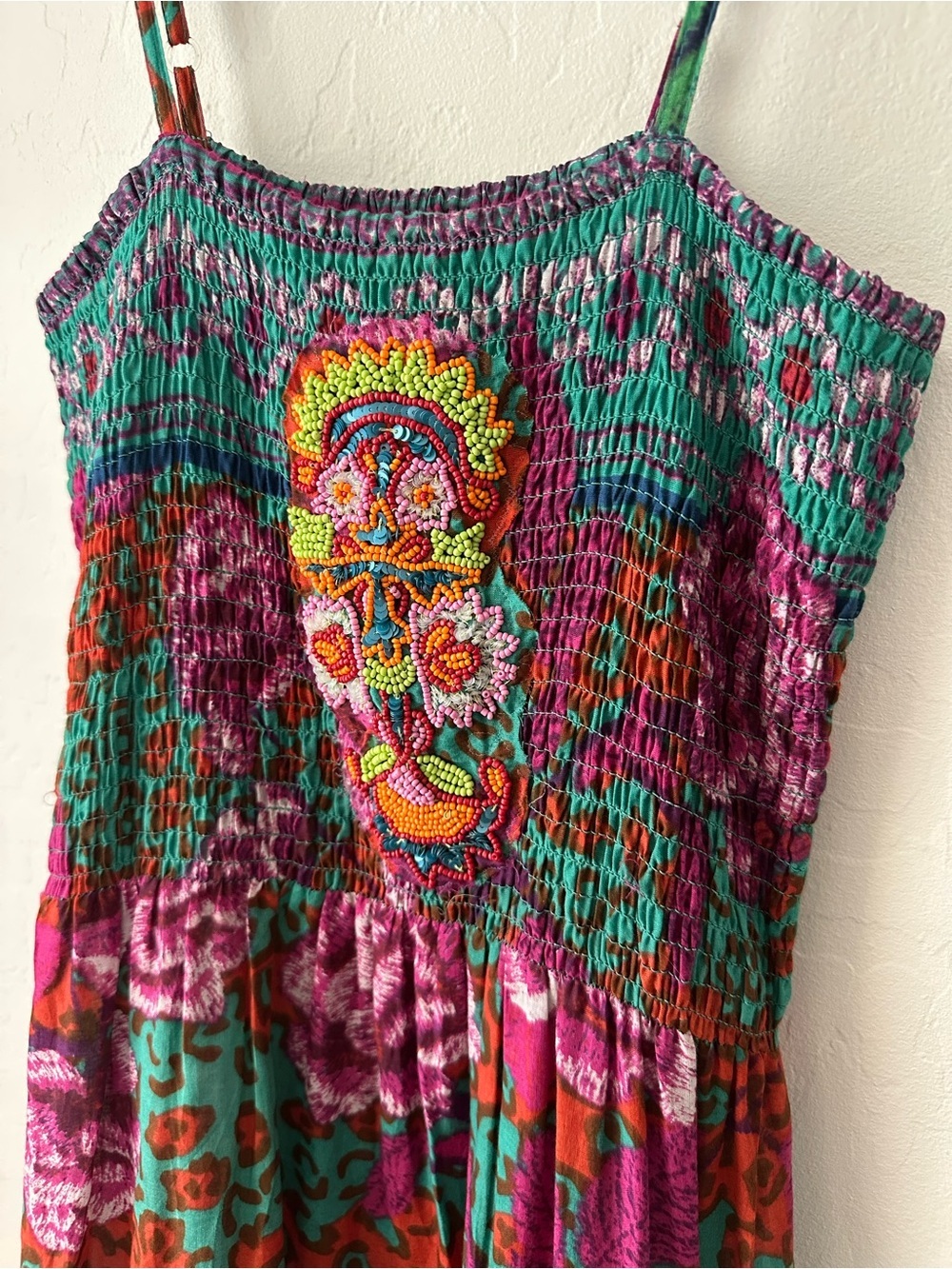 Antica Sartoria Giacomo Cinque Beaded Boho Maxi Dress XS - Picture 10 of 11